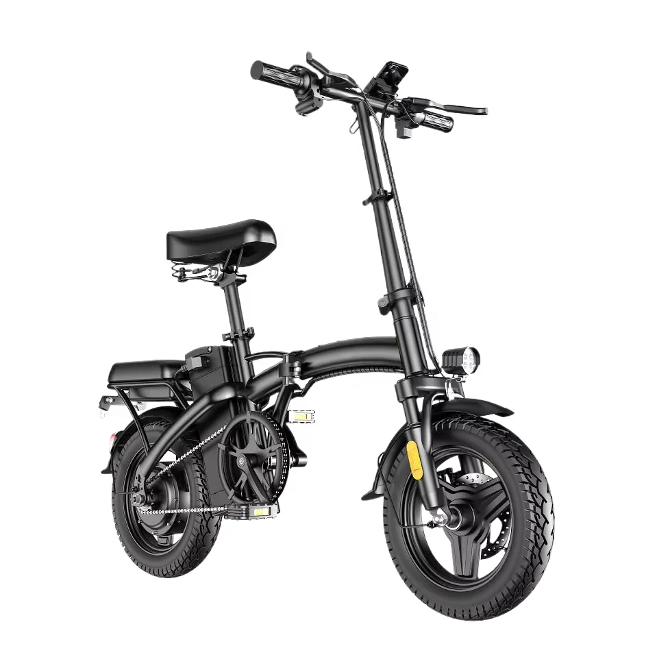 Folding Electric Bike with 2 Seats - 16" E Bike 25MPH Folding Electric Bike with 2 Seats - 16" E Bike 25MPH