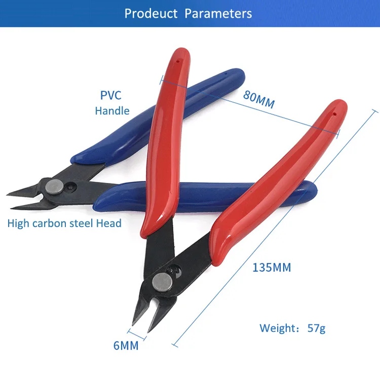 ValueMax Flush Wire Cutters 3 Pack 5 Inch Precision Micro Cutter Diagonal Side Cutters Anti-Slip ValueMax Flush Wire Cutters 3 Pack 5 Inch Precision Micro Cutter Diagonal Side Cutters Anti-Slip
