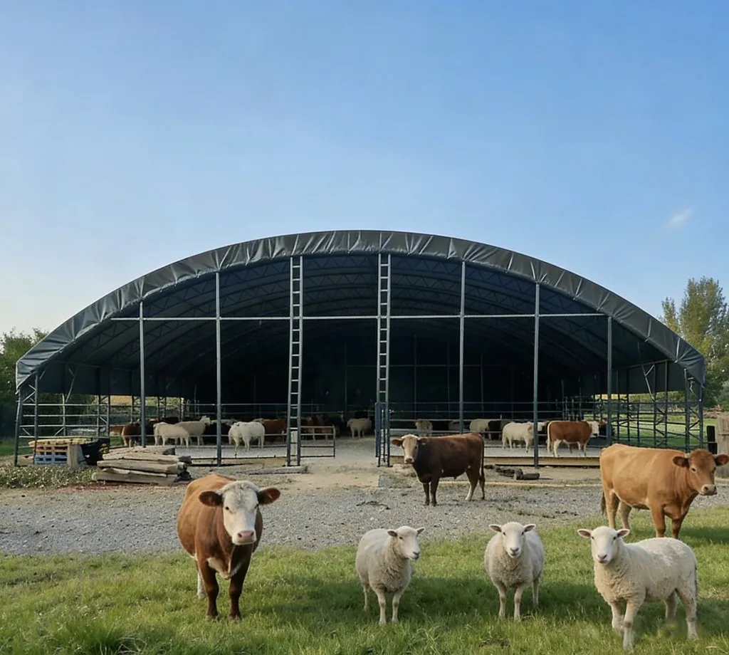 Livestock Shelter,  Horse  Run-in Shelter,  Equine Shelter,  Sheep Shelter, Pasture Tents