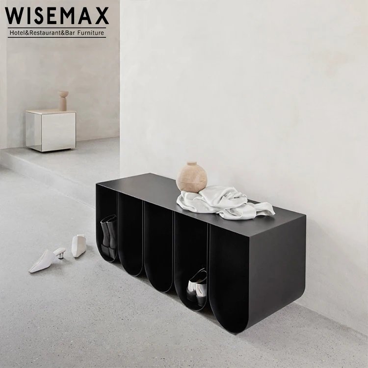 Nordic Style Moving Side of Table Apartment Hotel Home Wavy Design Stool or Console Table