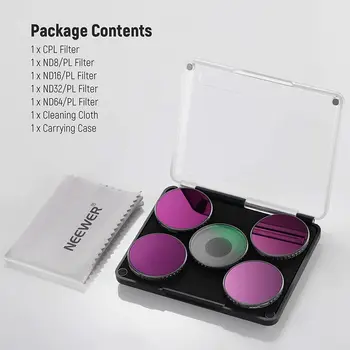 NEEWER 5 Pack ND/CPL Filter Set Camera Lens Filter  Action Camera Lens Filter for  Osmo Action 3 product image