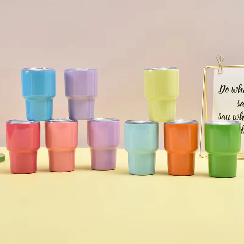Mini Tumbler Shot Glasses - 2oz Stainless Steel Cups