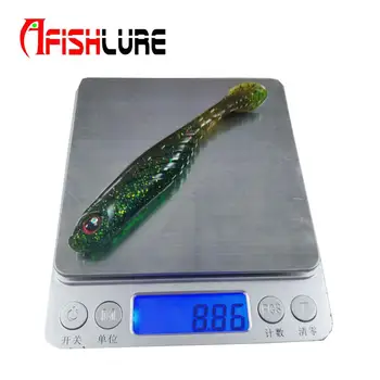 Artificial Bait Paddle Tail Fishing Ripple Shad Lure 105mm 8.8g Minnow Fish Silicon Soft Bait Bionic Fishing Lure – Soft Lure – view 4