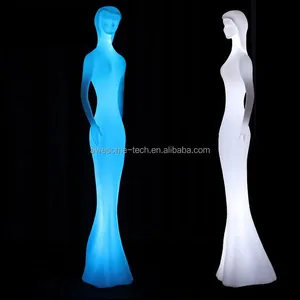 Color Changing Lighted Lady Mannequin Led Plastic Floor Lamp