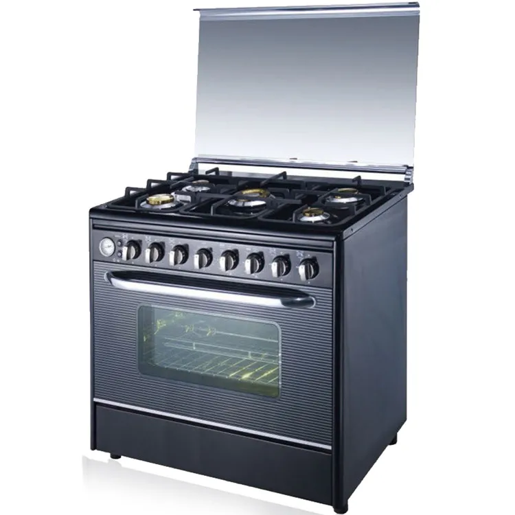Kitchen stove and oven For home, gas range with oven 5 burners cocinas de gas con horno cuisiniere gaz avec four stove with oven