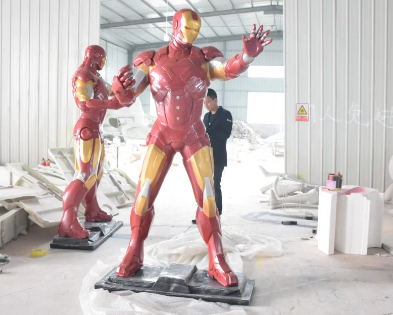 Реалистичная фигурка персонажа кино ручной работы в натуральную величину, статуя для украшения кинотеатра