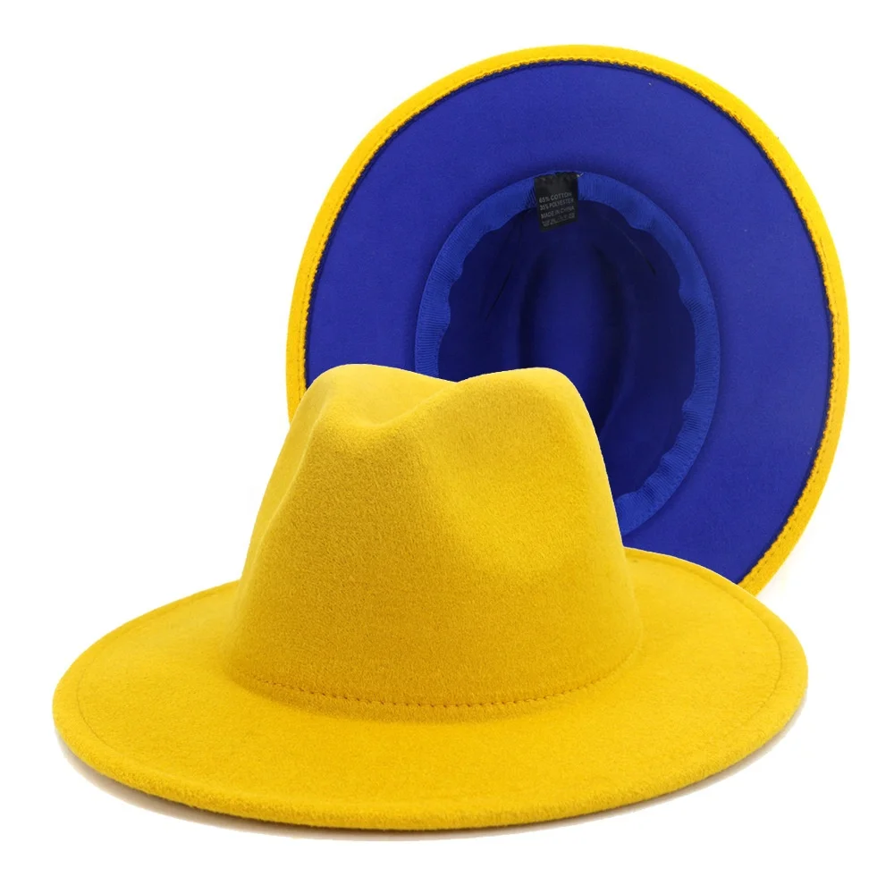 royal blue felt hat