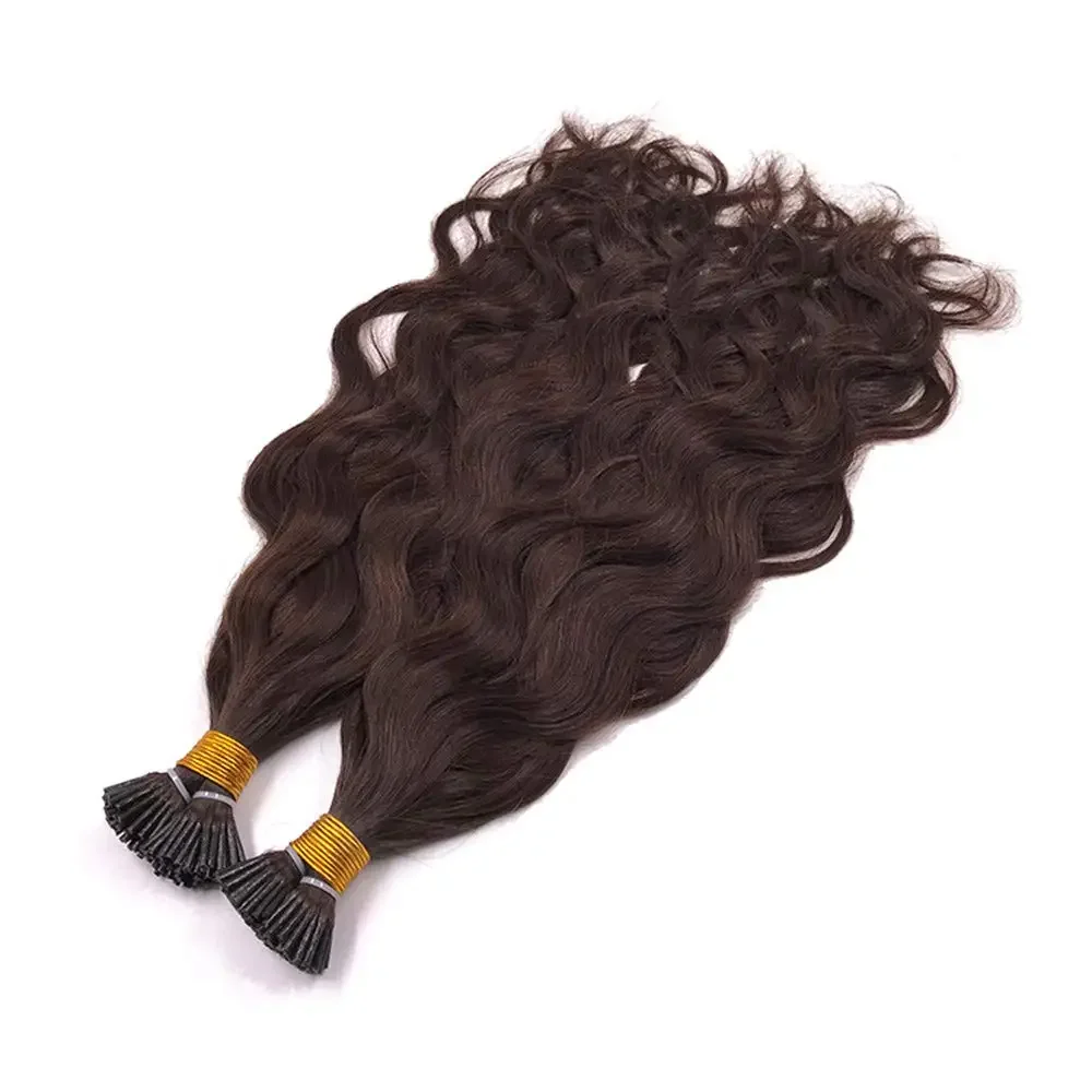 Extensiones pelo natural microlink pre-bonded castaño oscuro_voghion.com