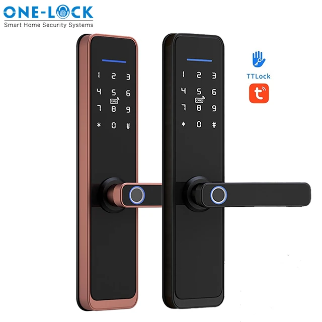 IC Card Digital Fingerprint Lock Password Code Home Hotel Smart Door Lock
