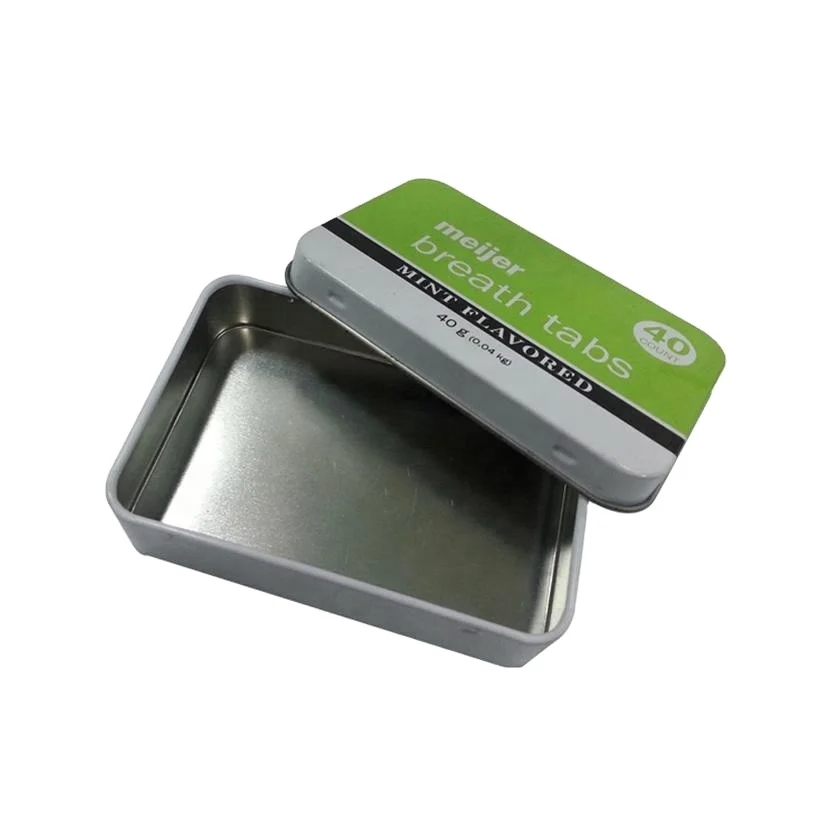 Square Food Tin Box Small Metal Tin 