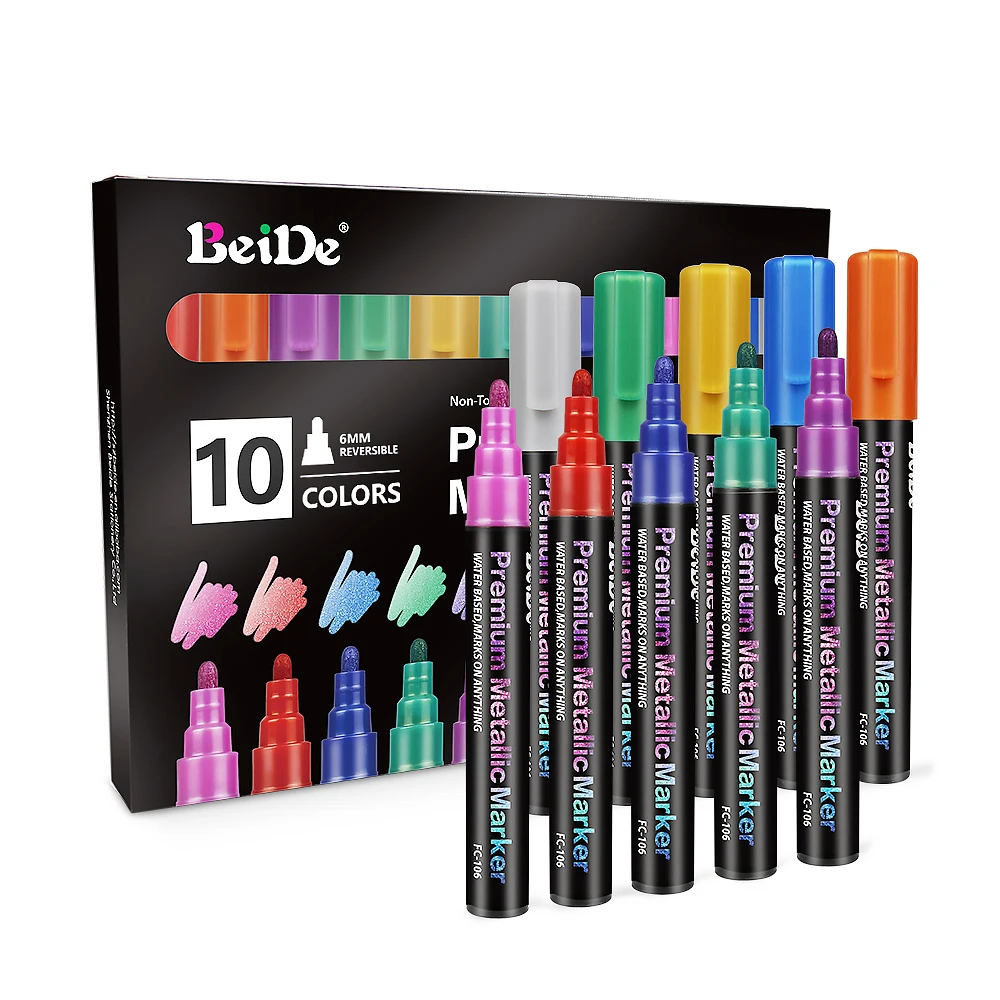 Metallic Marker Paint Pens - Set of 10