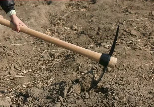 pick axe pickaxe mattock pick with wood handle mattock head pickaxe striking tool