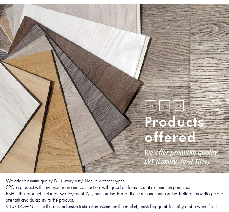 4mm 5mm Waterproof Durable Luxury Indoor Floor Tile Unilin Click Lock