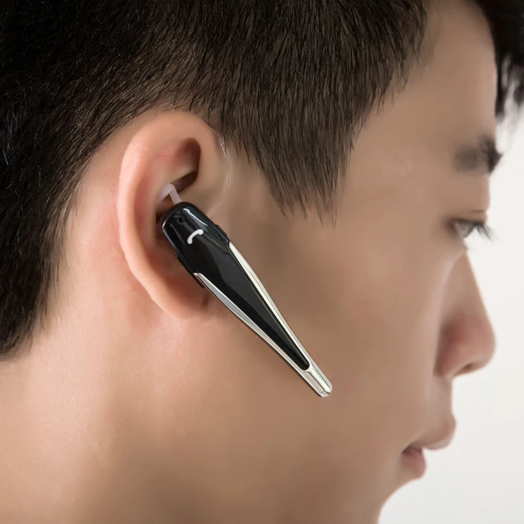 Wireless Intercom Headset Earphone with Bluetooth Adapter Blue for Two-Way Walkie Talkie Radio
