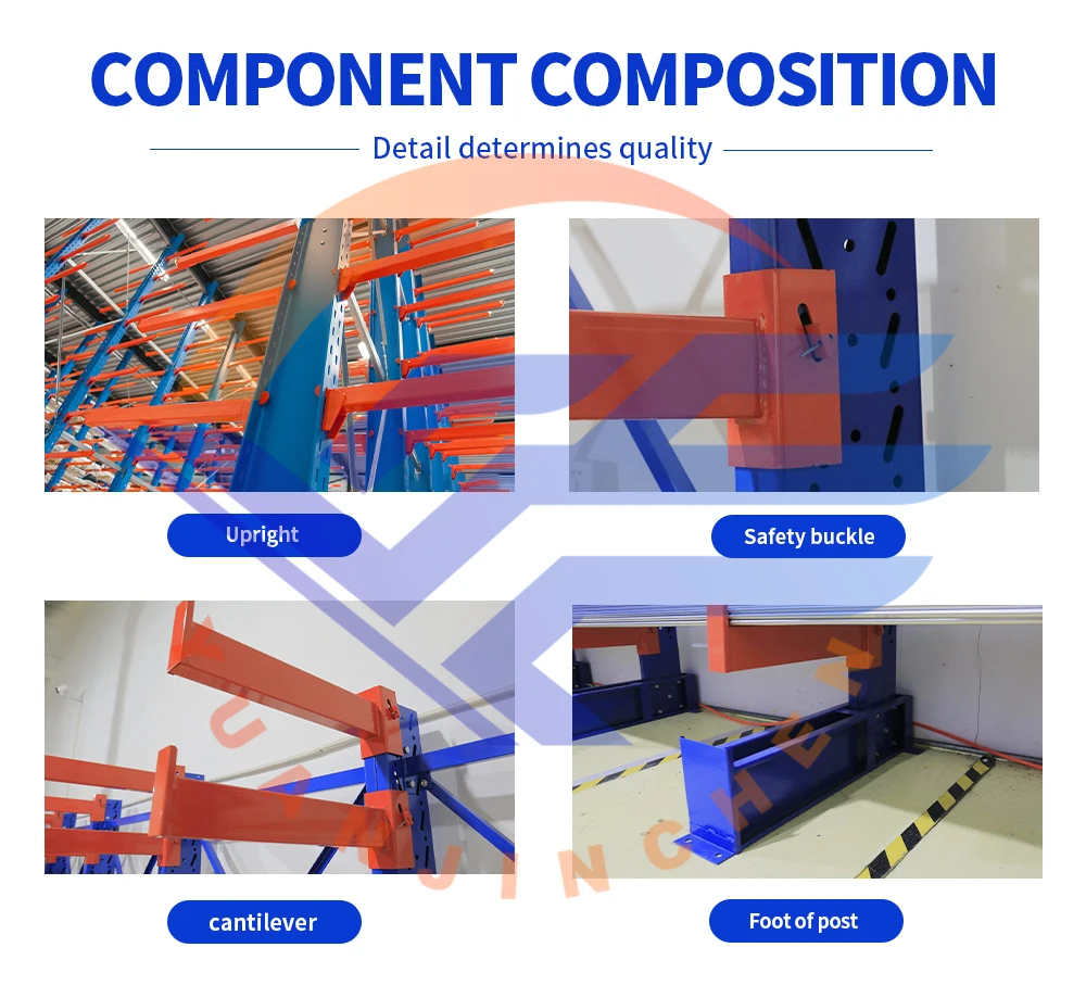 Heavy Duty Single Or Double Arm Warehouse Cantilever Racking For Rebar ...