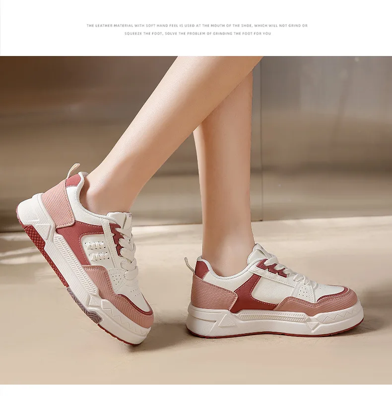 Genuine Leather Customization for Ladies Casual Sneakers