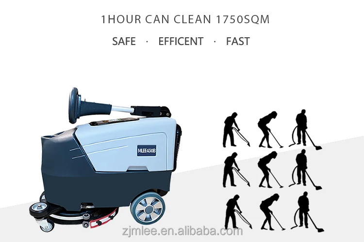 MLEE430B Ceramic Floor Clean Machine Commercial Industrial Auto Compact Floor Scrub Machine