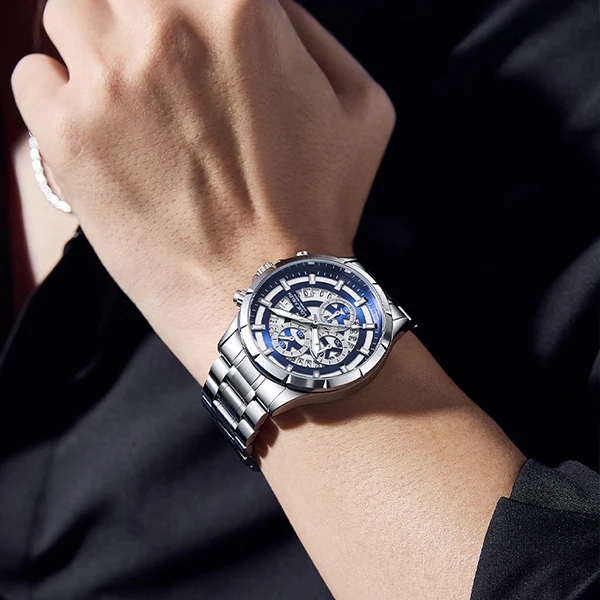 Louie Juelen Stainless Steel Men's Fashion Watch