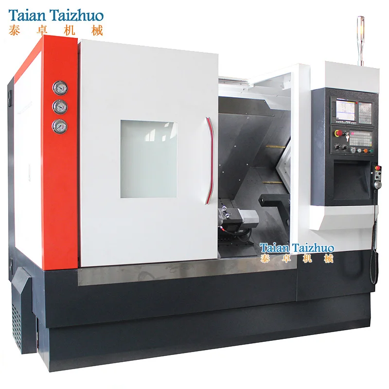 TCK40 4 Axis CNC Lathe Slant Bed CNC Turning Center