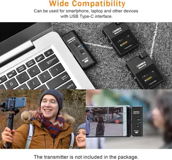 Comica BoomX-DUC RX Wireless Microphone Receiver for Comica BoomX-D 2.4G Wireless Microphone System(Only Compatible with COMICA detail image