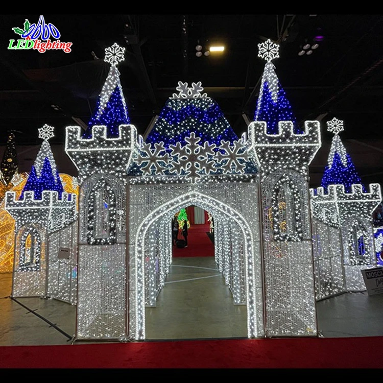 Christmas Outdoor Street Park Giant 3D LED Iron Frame