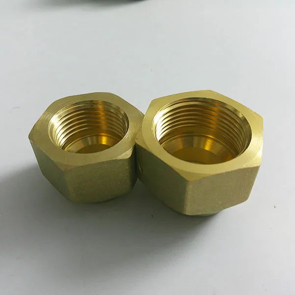 冷凍用ショートネックフレアナット 真鍮鍛造ナット 1/4 エアコンおよび