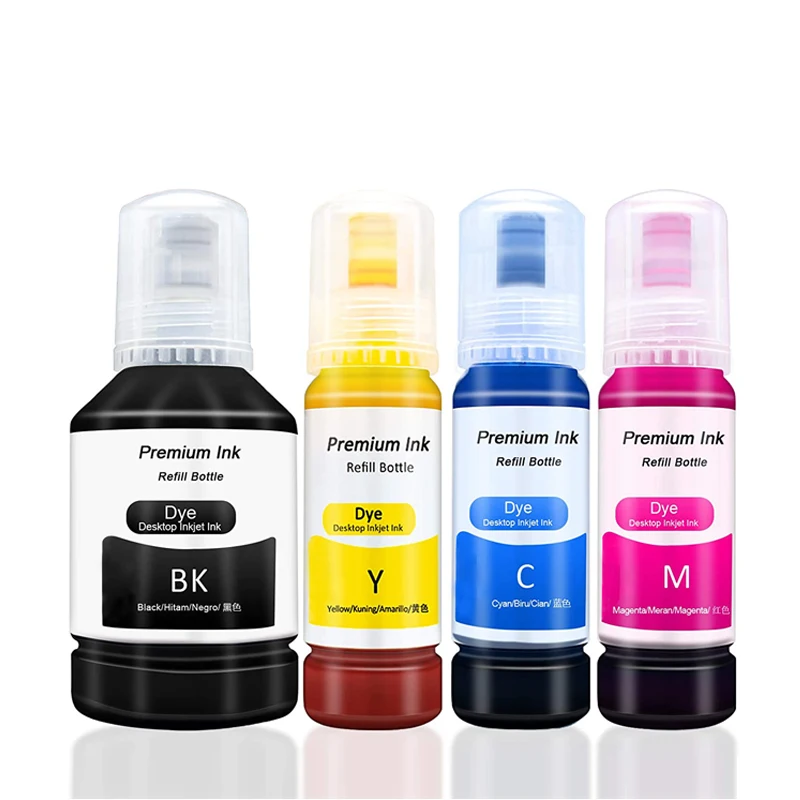 Inkbank Dye Ink 502 512 001 002 003 004 101 102 102 104 504 544 Printing Inkjet Ink For Epson