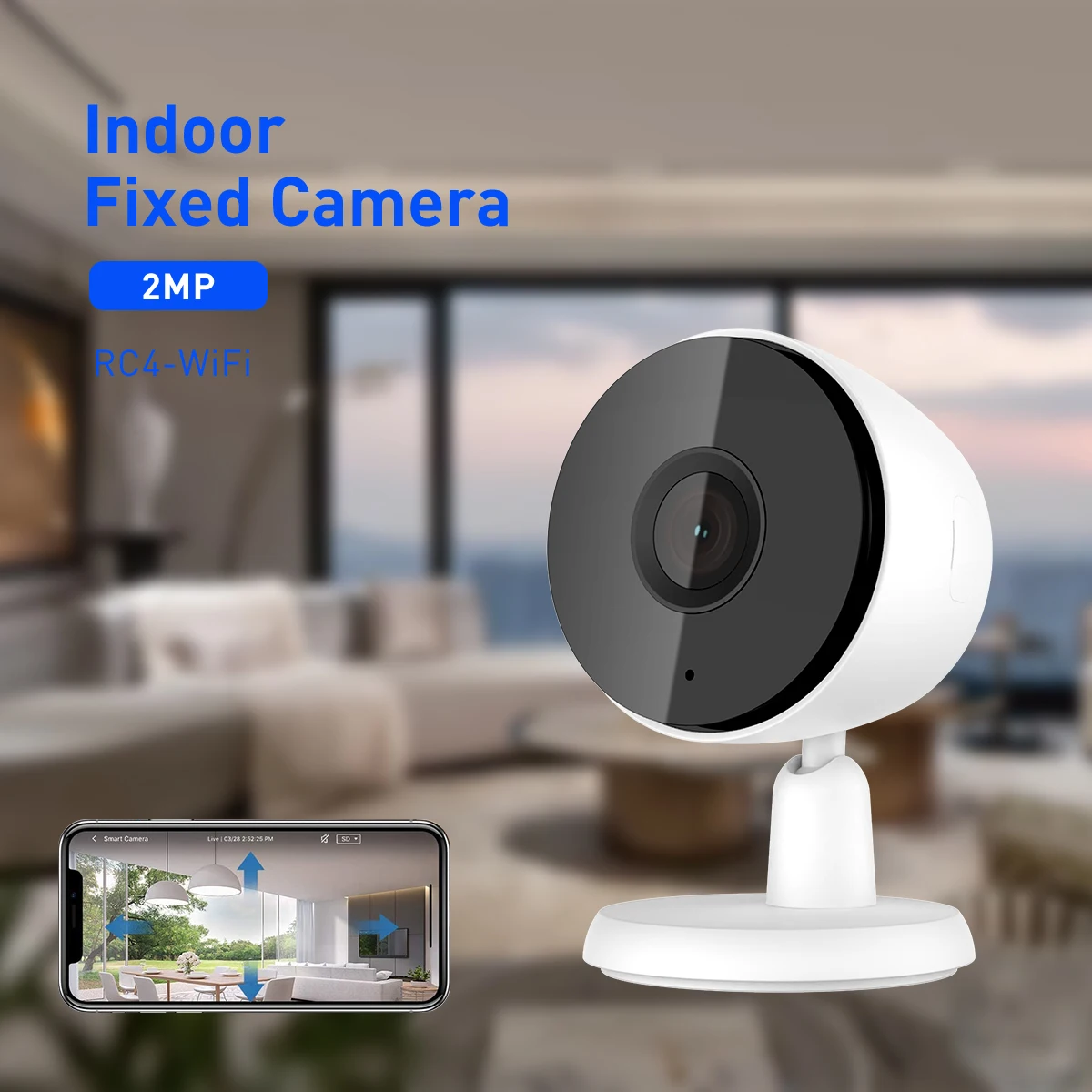 4mp indoor fix wifi security camera hd cctv with night vision alarm storage motion detection tf card cloud-61