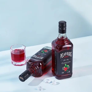 Bulk Purchase Customizable 700ML 15.5% Alcohol Perranburg Cranberry Vodka Transparent Crystal Bottle | OEM/ODM B2B Wholesale