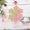 Snowflake Light Green
