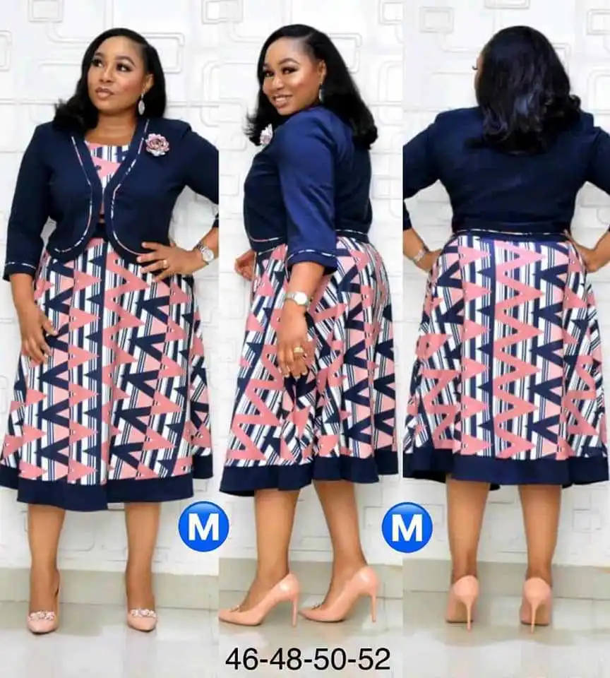 2021 African Women Dress Fashion Printed Dress Casual Plus Size Dress 2 ...