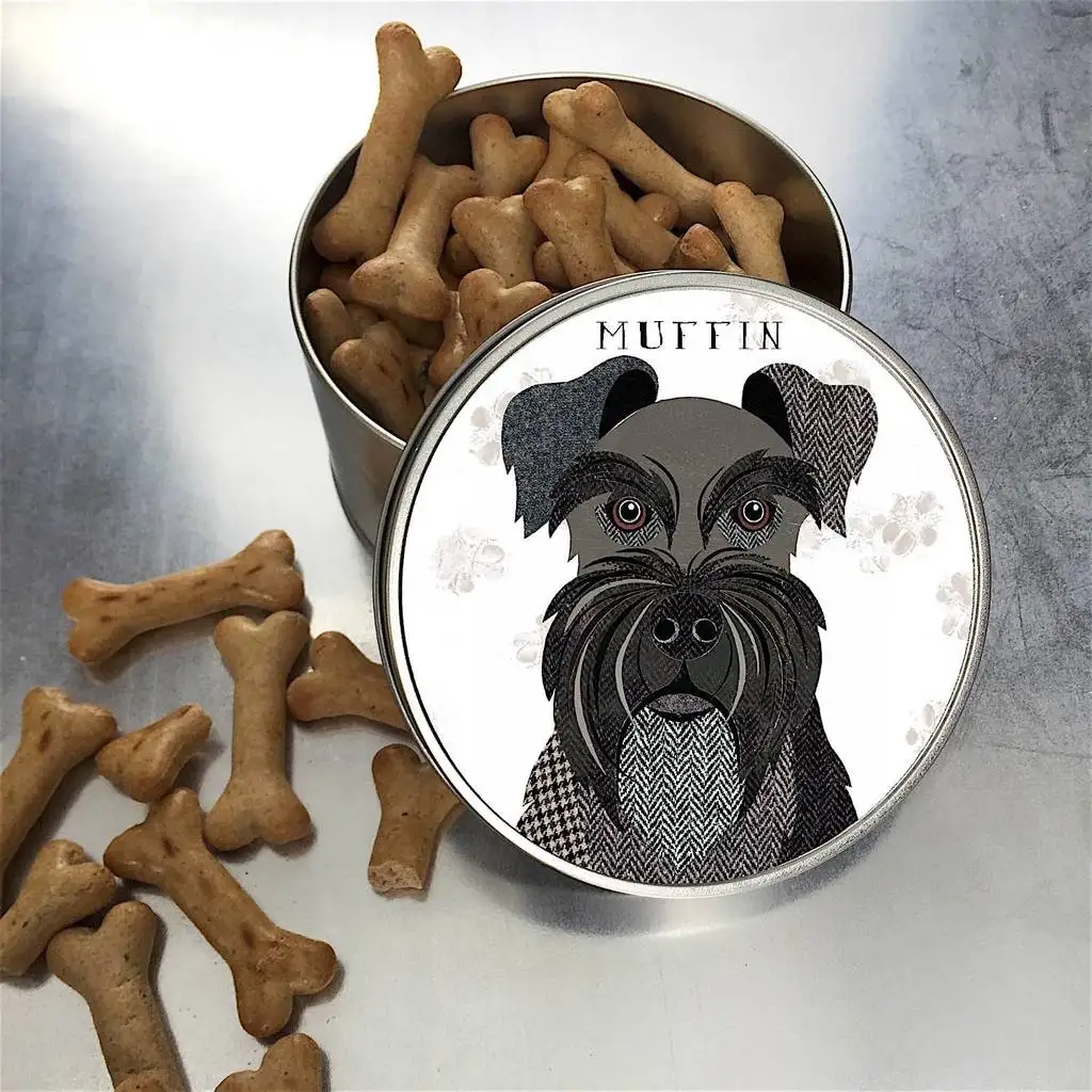 Custom Airtight Dog Treat Storage Metal Round Tin Cat Dog Packaging