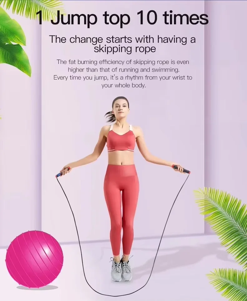 odm customized electronic fitness smart jump rope digital speed counter adjustable cordless skipping rope-15