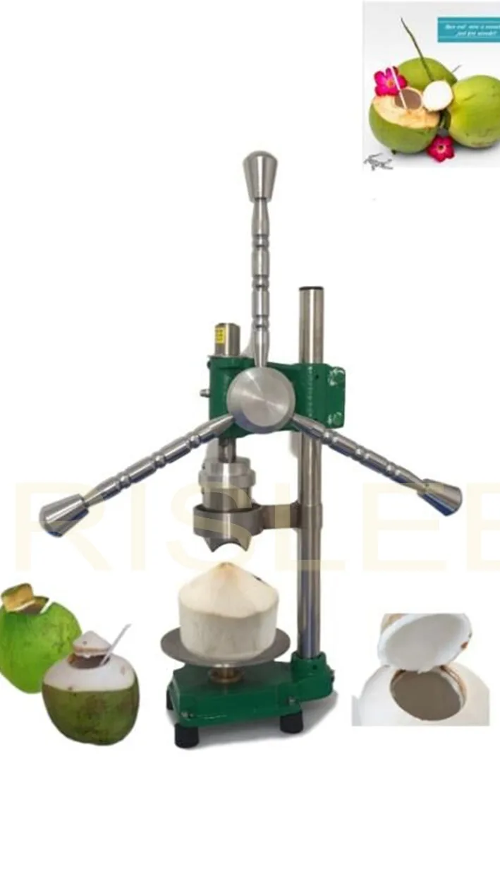 Manual Green Coconut Shell Tools Coconut Opening Tool Coconut Opener