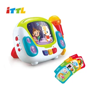 Electronic Learning Educational Baby Musical Toy Recordable Screen Karaoke Toy