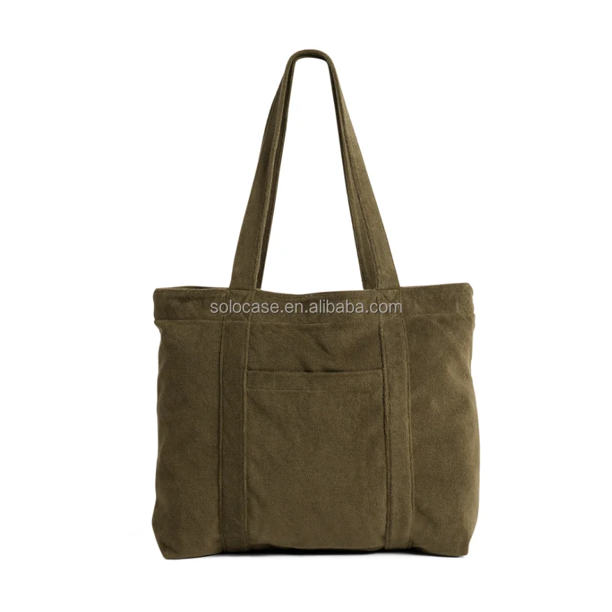 Reusable Terry Beach Tote Bag