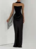 Black-with boning & scarf