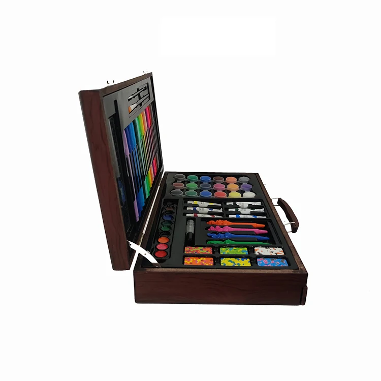 Source Drawing Tool 123pcs Drawing kids Art Set with Wooden Case art sets  professional artist For Kids on m.