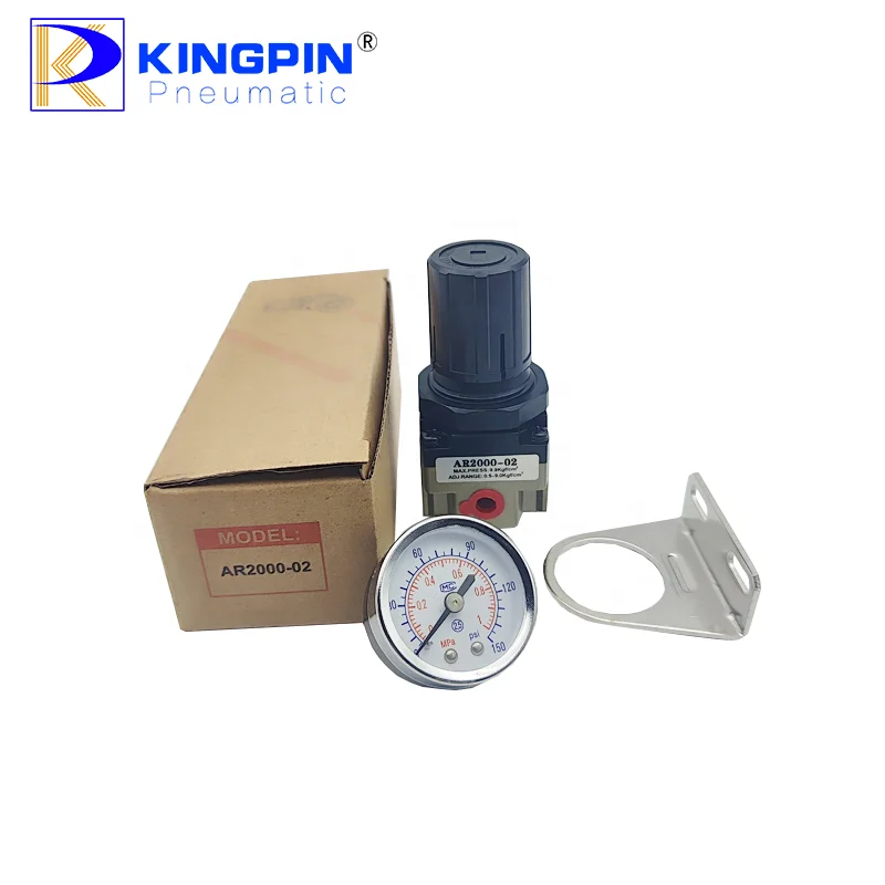 WELDINGER Druckluftregler 1/4 0-10 bar mit Manometer und Halterung für WELDINGER Druckluftregler 1/4 0-10 bar mit Manometer und Halterung für