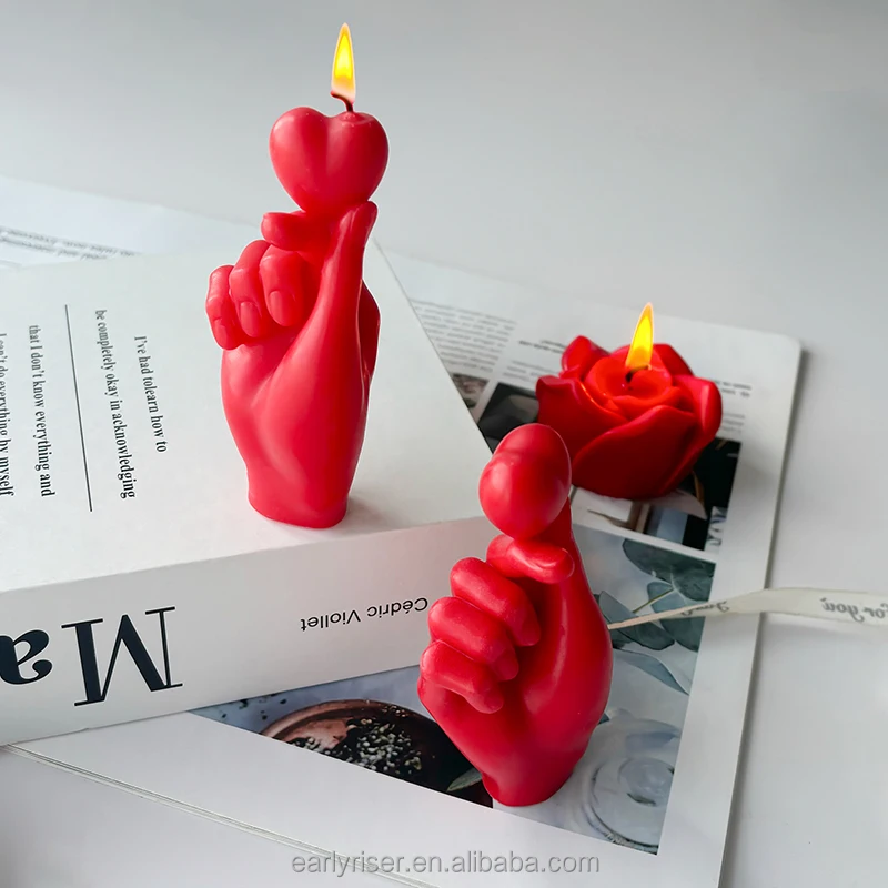Early Riser Valentine's Day Heart-Shaped Ornaments DIY Tanabata Aromatherapy Silicone Moulds Cake Tools for Silhouette Cricut