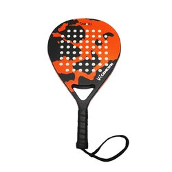 teardrop shape custom logo light weight high quality pro fiberglass carbon 3k 12k 18k padel racket