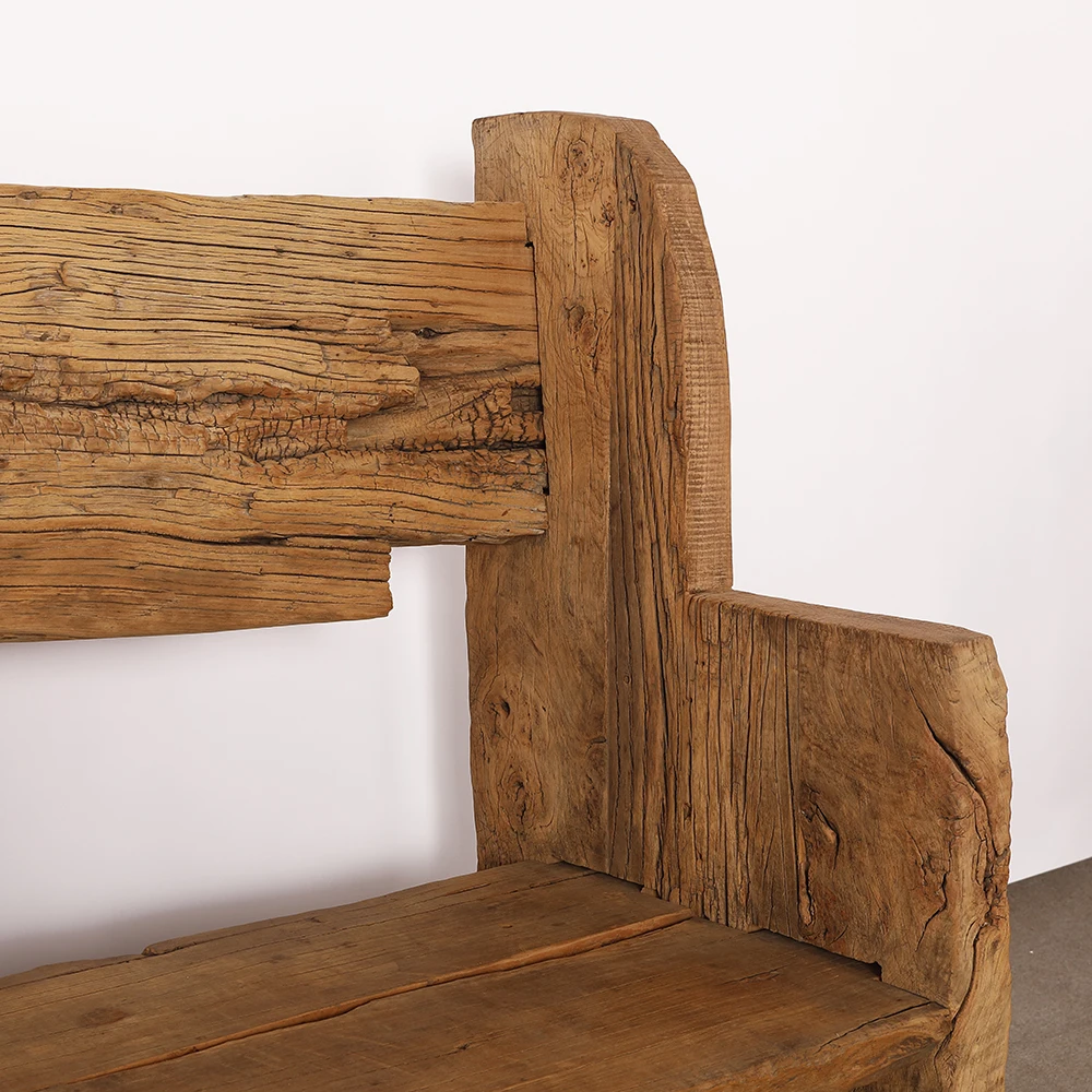 Деревенский натуральный стол для дивана из переработанного дерева