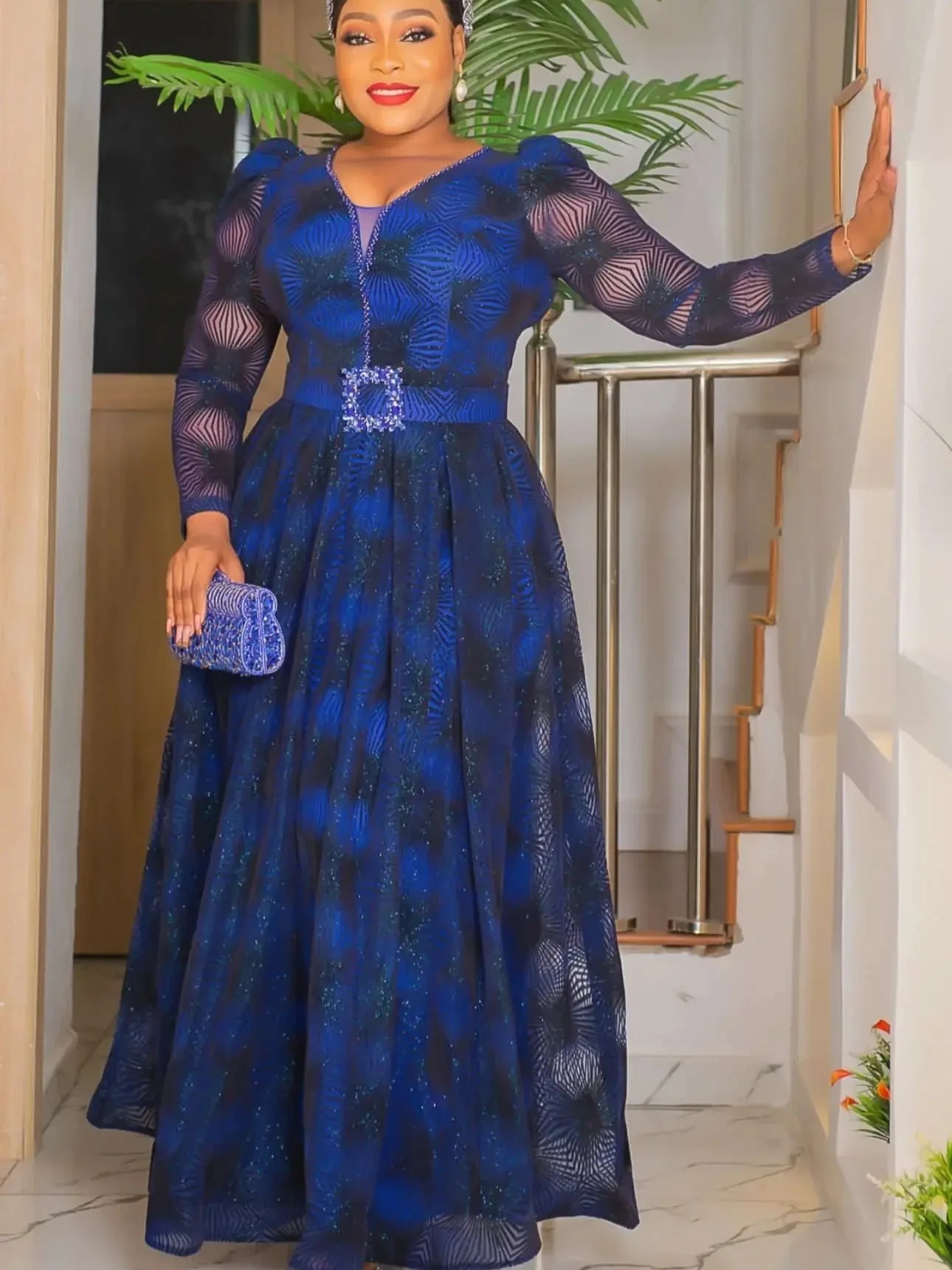 Elegant Plus Size African Print Evening Party Dress For Women, Oem Elegant Plus Size African Print Evening Party Dress For Women, Oem