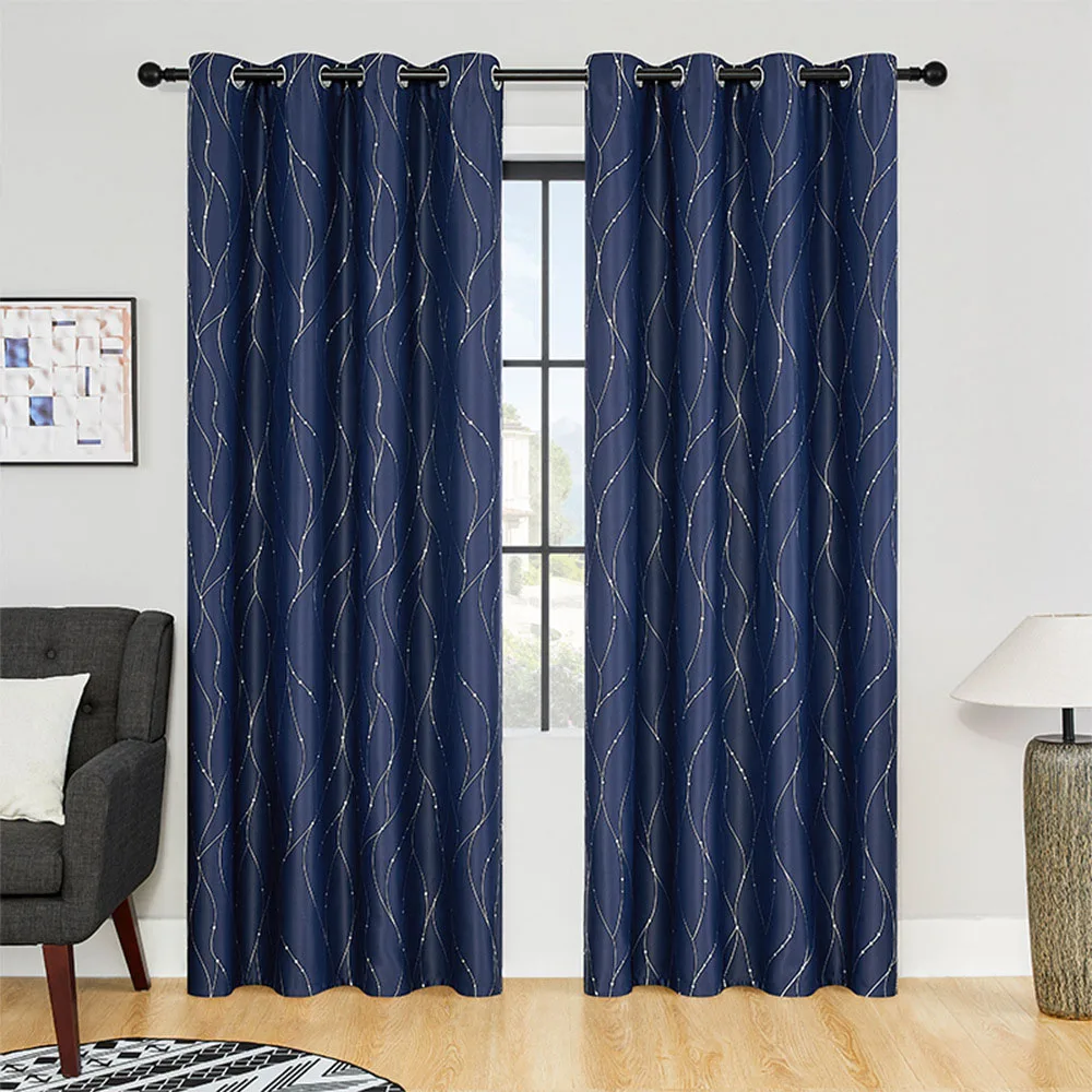 Simple Brief Contemporary High Shading Quality Fabric Terylene Indoor Living Room Canteen Balcony Window Curtain
