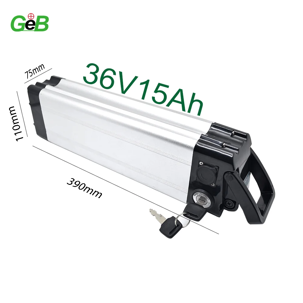 Rolo Rts General Battery RTS Electric Bike Battery - 36V 15ah Silver Fish Lithium Ion