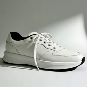 High-quality Men's Sports Shoes Breathable Rubber Soles Anti-slip Cowhide Uppers Cotton Lining Basketball Sports Trendy Shoes