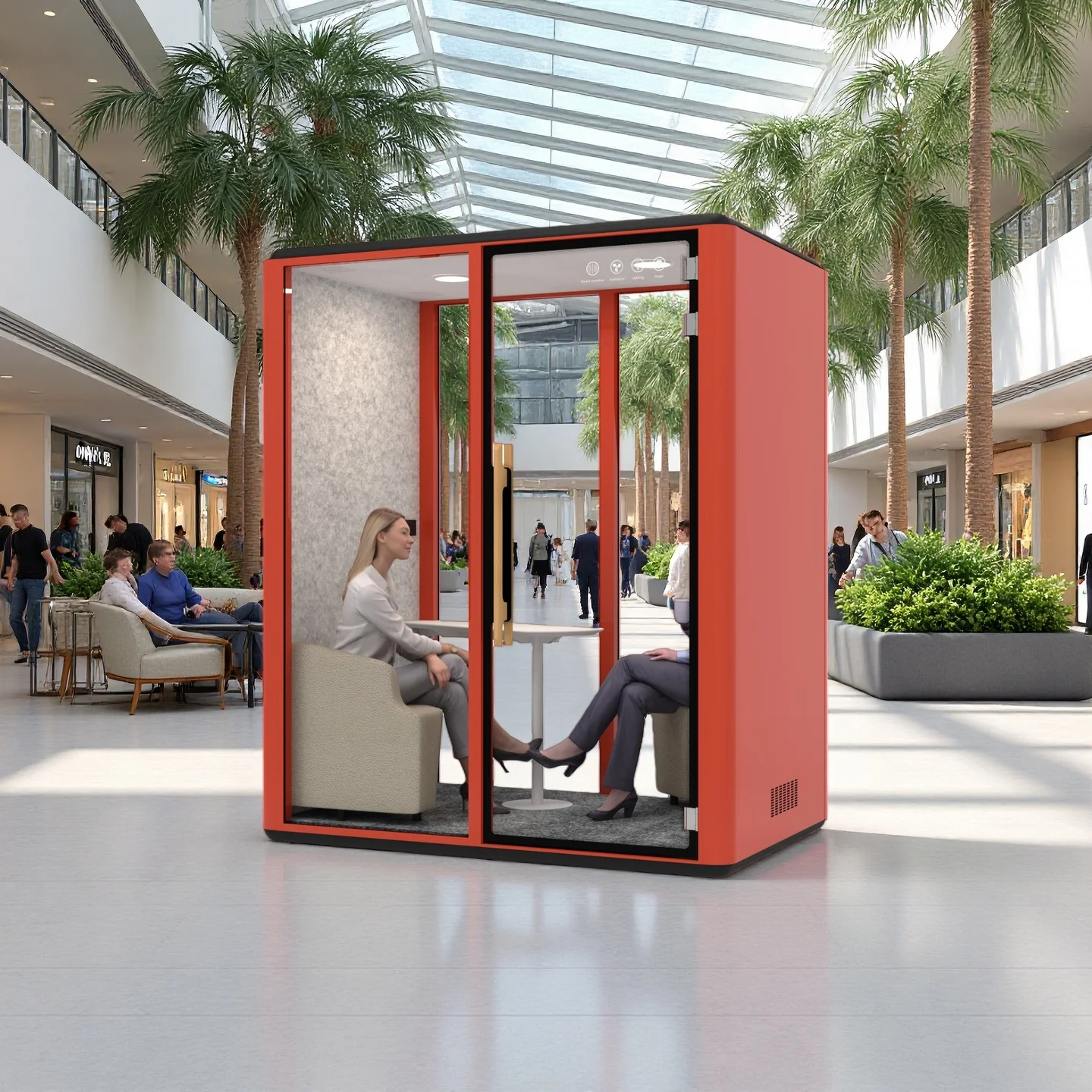 TOP1 Modern Office Pods Soundproof Booth with Insulation for Home Office & Office Building-Modular Design Wholesale Price