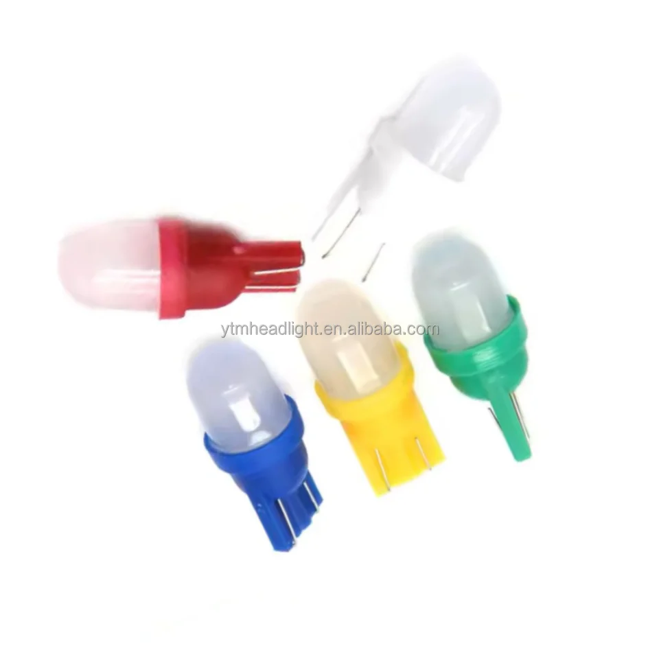 T10 #555 Wedge Pinball 6.3V DC/AC 0.5W Led Lights Bulbs Non-ghosting Frosted Lens Cap for Pinball Machine Parts