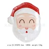 Assiette de Noël 9 pouces à base blanche-10 pcs
