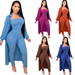 Foma SJ3310 drop shipping jumpsuits women winter sexy bodycon jumpsuit with cover